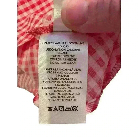 Urban Outfitters Pink Check Gingham "Angie" Circle Skirt Size L Large - Picture 6 of 7